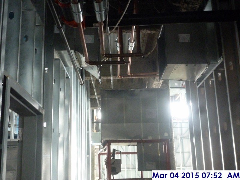 Installing motorized dampers at the 4th floor Facing East